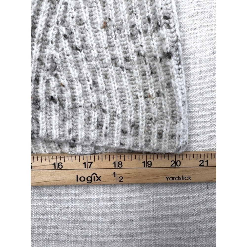Madewell Donegal Flecked Shaker Stitch Pullover Sweater Grey Womens‎ Size S - Picture 8 of 15